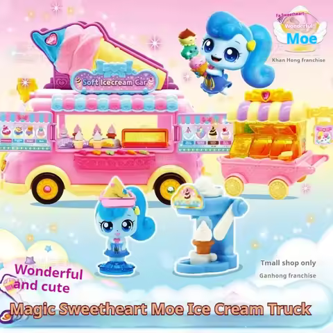 Catch Teenieping Magical Sweetheart Ice Cream Cart Sparkling Ice Cream Supermarket Dressing Table Ca