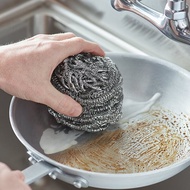Berus Periuk Stainless-Steel Scouring Pad (1pc) / Berus Besi Kuali / Penggosok Periuk Besi