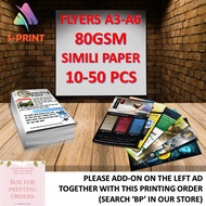 FLYERS DIGITAL PRINTING [A3-A6 SIZES] 80GSM SIMILI PAPER