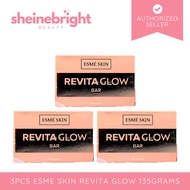 3PCS ESME Skin Revita Glow Bar Soap 135G Face Body Skin Lightening and Brightening Gentle Bar Soap