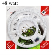 Lampu LED plafon TL ring Yomiko 48 watt Led modul refil isi ulang lampu plafon