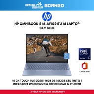 HP Omnibook 5 16-AF1021TU Laptop - 16" 2K TOUCH/U5-225U/16GB D5/512GB SSD/INTEL/W11+HNS