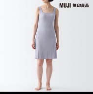 Muji 無印良品棉螺紋罩杯睡衣