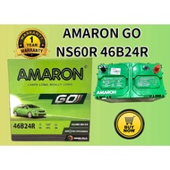 NS60 NS60R Amaron Battery Bateri Kereta NS60R 46B24R Batteries Bateri Kereta Avanza Saga BLM Wira Sa
