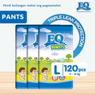 EQ Pants Large (9-14 kg) - 40 pcs x 3 packs (120 pcs) - Diaper Pants