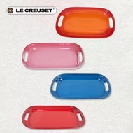 Le Creuset จานเซรามิก จานสี่เหลี่ยม จานหูคู่ จานอาหารเช้า จานอเนกประสงค์ ความยาว: 30 cm