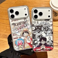 Sarung telefon magnetik lutsinar. Corak tangan Luffy dari anime "One Piece". Sesuai dengan iPhone 17