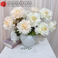 KENTON Artificial Flowers, Beautiful Durable Simulation Peony Flowers, DIY Bridal Bouquet Exquisite Silk Flowers Fake Flower Vase Decoration