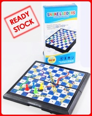 READY STOCK !! Snake and Ladders Board Game Portable Folding Board [ 20cm x 20xm ]