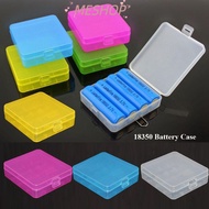 MESHOPMY Battery , Coloful Plastic 18650 Battery Box,  Anti-slip 4 AA AA Battery Holder Storage 1835