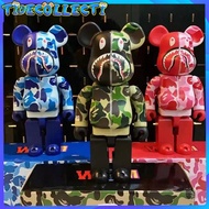 400% BearBrick 28CM ABS BearBrick x BAPE  Trend toy Figure Collection Decoration