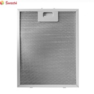 Efficient Silver Metal Mesh Cooker Hood Filter for Range Hoods 305x267x9mm