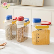 Cereal Storage Box,Transparent Plastic Cereal Storage Tank,Practical Compact Large Capacity Sealed R