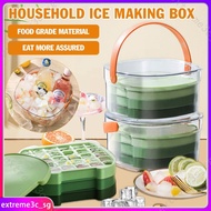 Ice Cube Household Ice Box Refrigerator Frozen Ice Cube Mold with Ice Storage Bucket Ice Storage Box Mold Commercial Ice Making Artifact