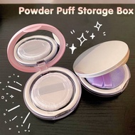 Loose Powder Compact Container with Mirror Elasticated Net Sifter and Powder Puff