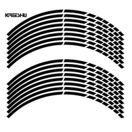 16Pcs Car Motorcycle Bicycle Wheel Rim Reflective Sticker Tape Strip Decal Decor