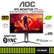 AOC AG275UXM AGON 27-inch 4K Mini-LED UHD 165Hz Fast IPS Gaming Monitor (3Yrs Warranty)