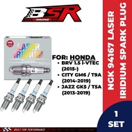 NGK 94167 Laser Iridium Spark Plug For Honda City GM6 T9A / Honda Jazz GK5 T5A/ Honda BRV 1.5 i-VTEC