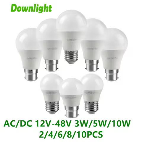 LED low-voltage bulb 12V 24V 36V 48V E27 B22 3W 5W 10W Bombilla For Solar Led Light Bulbs 12 Volts L