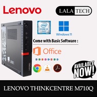LENOVO M710Q TINY THINKCENTRE PC DESKTOP I3-6100T 8GB 16GB RAM / 120GB 240GB 512GB SSD WINDOWS 11P
