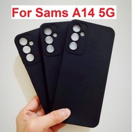HP EllaStuff Samsung A14 / A14 5G Case Softcase PREMIUM BLACKMATTE CAMERA PROTECTION Case Casing Sam