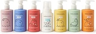 Dabble & Dollop Rainbow of Bubbles, Natural Bubble Bath, Body Wash, Shampoo & Conditioner for Kids, 