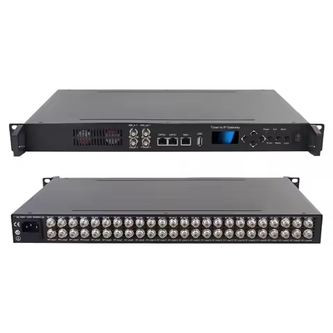 SFT3508B 16*FTA DVB- S/S2, DVB-C/T/T2 /ISDB-T/ATSC Tuner to IP Gateway for Digital TV and