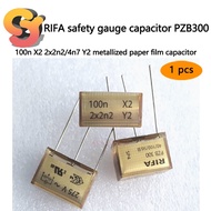 [Ready Stock Supply] 1pcs RIFA Capacitor PZB300 100n X2 2x2n2/4n7 Y2 Metalized Paper Film Capacitor 