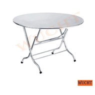 【WUCHT】3 feet Stainless Steel Round Foldable Table  / Stainless Steel Round Folding Table  W960 x L960 x H760mm