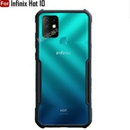 Infinix Hot 10 Ipaky XUNDD Hard Soft Case Shockproof Armor Transparan