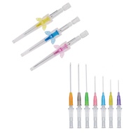 50pcs Disposable Dog Cat I. V. Cannula Animal Catheter Pet Catheters with Heparin Cap 22G 24G 26G Ve