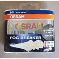 H1 Osram Fog Breaker H1 Yellow (2600K) automotive foglamp bulb - PAIR