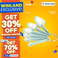 COD Eurochef by Winland 6pc Transparent Clear Measuring Spoon Cup Set Kitchen Cooking Baking Tool