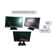 Second hand monitor 21.5 inch (vga, dvi and hdmi port)