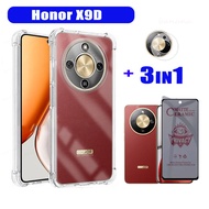 3IN1 Honor X9D Shockproof Transparent Soft Silicone Case ForHonor X7D X7C X6C X8C X6B X7B X8B Cerami