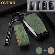 Zinc Alloy Leather Car Key Case Protector Full Wrap Cover Smart Key For Toyota Agya Raize Calya Kiji