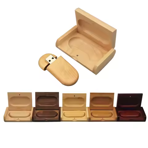 Over 10PCS Free LOGO Wooden USB+box USB 2.0 Flash Drive Pendrive 4gb 8gb 16gb 32gb Memory Stick Phot