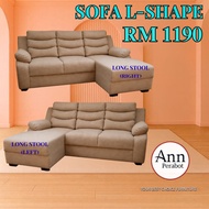 (PERABOT ANN) SET KERUSI SOFA / SET SOFA BENTUK L / SOFA SET / SOFA L SHAPE