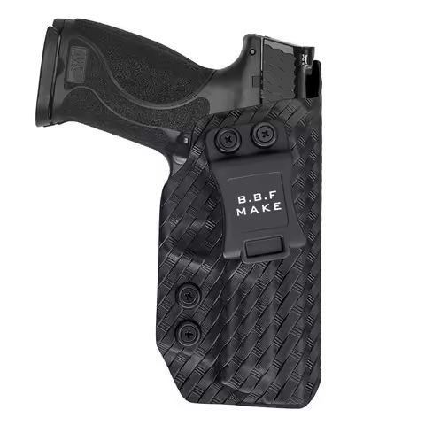 M&P 2.0 Holster, Carbon Fiber Kydex Holster IWB Smith & Wesson M&P 9mm M2.0 4"/4.25", Inside Waistba