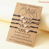 Friendship Heart Matching Bracelet - Distance Bonding Jewelry for 2 3 4 Units