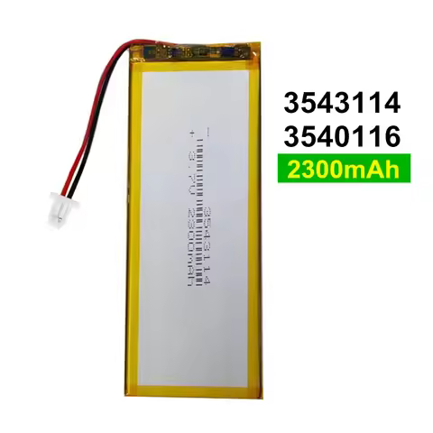 3.7V 2300mAh 3540116 3543114 Lithium Polymer LiPo Rechargeable Battery For LED Light Bluetooth Keybo