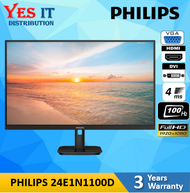 Philips 24E1N1100D/69 23.8" FHD 100Hz IPS Monitor Black ( HDMI VGA DVI 3 Yrs Warranty ) PHLIPS 27E2N