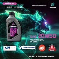 MOTION Mineral API SM CI4 Petrol Diesel Engine Oil Car Lubricant (20W50/1L)