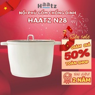 Haatz Non-Stick Xtrema Ceramic Coated Pot Size 28cm, Use on all types of stoves, Safe for health,