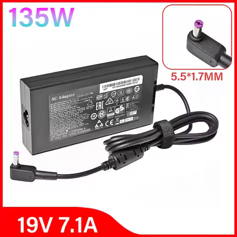 19V 7.1A 135W 5.5*1.7MM Laptop AC Adapter Charger For ACER Aspire V17 Nitro 5 np515-52 pa-1131-16 AD
