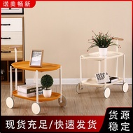 [NEW!]Sofa Side Table Creative Trolley Floor Movable Simple Lunar Rover Living Room and Kitchen Trolley Rack