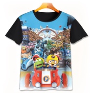Pororo Cartoon T-Shirt 4-designWD Boys Girls T-Shirt Ages 1 - 12 Years 3D Movie Cartoon T-Shirt | MI