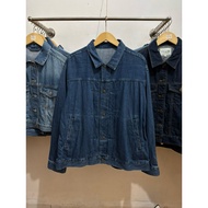 GU JEANS TYPE 2 BOXY JACKET DENIM TRUCKER SECOND ORIGINAL