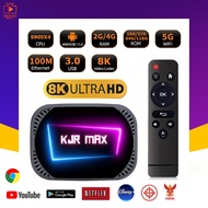 เร็วแรง เสถียร KJR MAX  X4S  Amlogic S905X4 Android 11 Ram 4GB. Rom 32GB. wifi 2.4/5G. Bluetooth 4.1