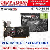 Venomrx GT 730 4G D3 VGA Card Venom RX 4GB GT730 DDR3 GTX 750 1050